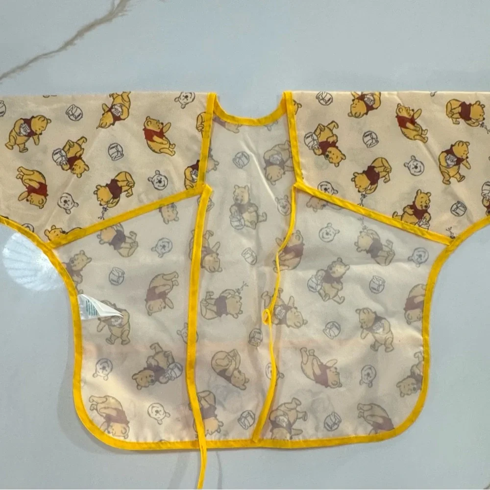 Bumkins sleeves Disney Winnie the Pooh Kids Bib - Yellow